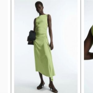 COS Lime Green Midi Dress